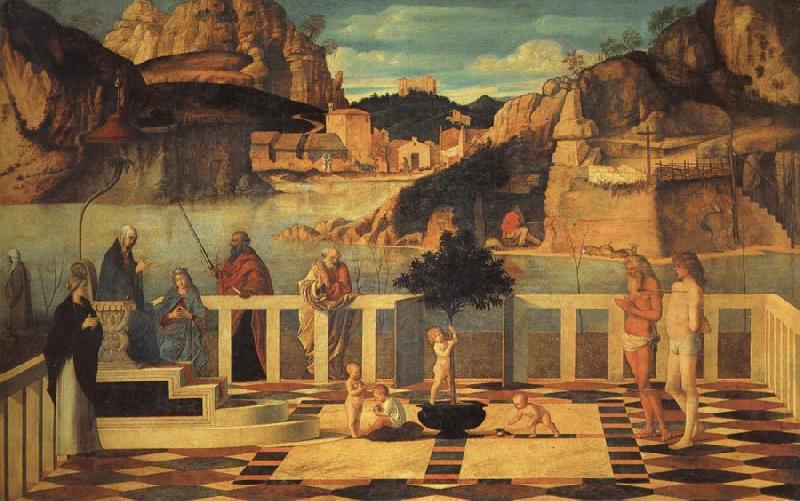 Giovanni Bellini Sacred Allegory Sweden oil painting art